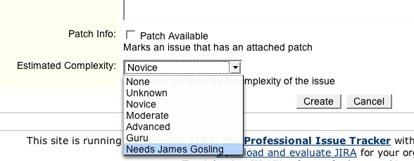 Unknown Novice Moderate Advanced Guru Needs James Gosling 