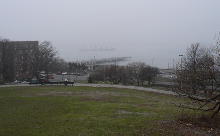 View from Owls head Park on a Foggy Friday the 13th